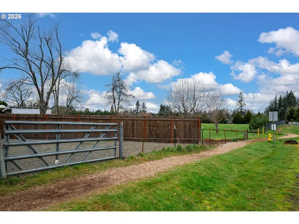 a view of a back yard