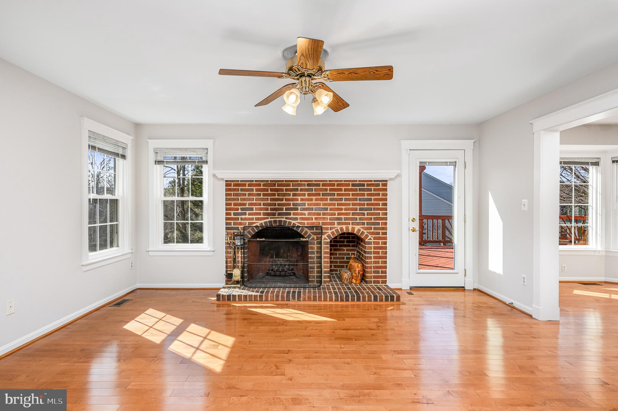 43356 Wayside Circle Ashburn, VA 20147 - Photo 17 of 52 a view of empty room with wooden floor and fan