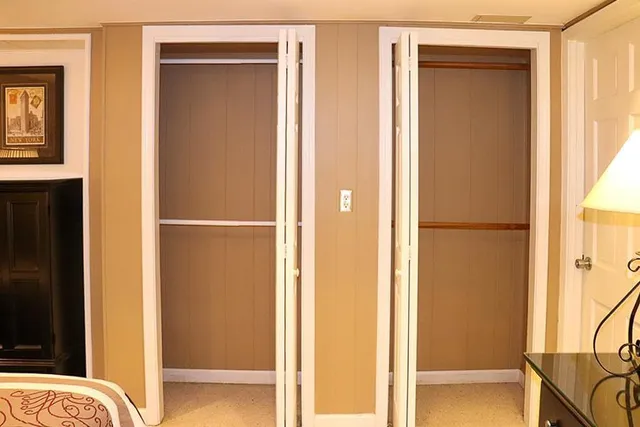 a view of walk in closet with window