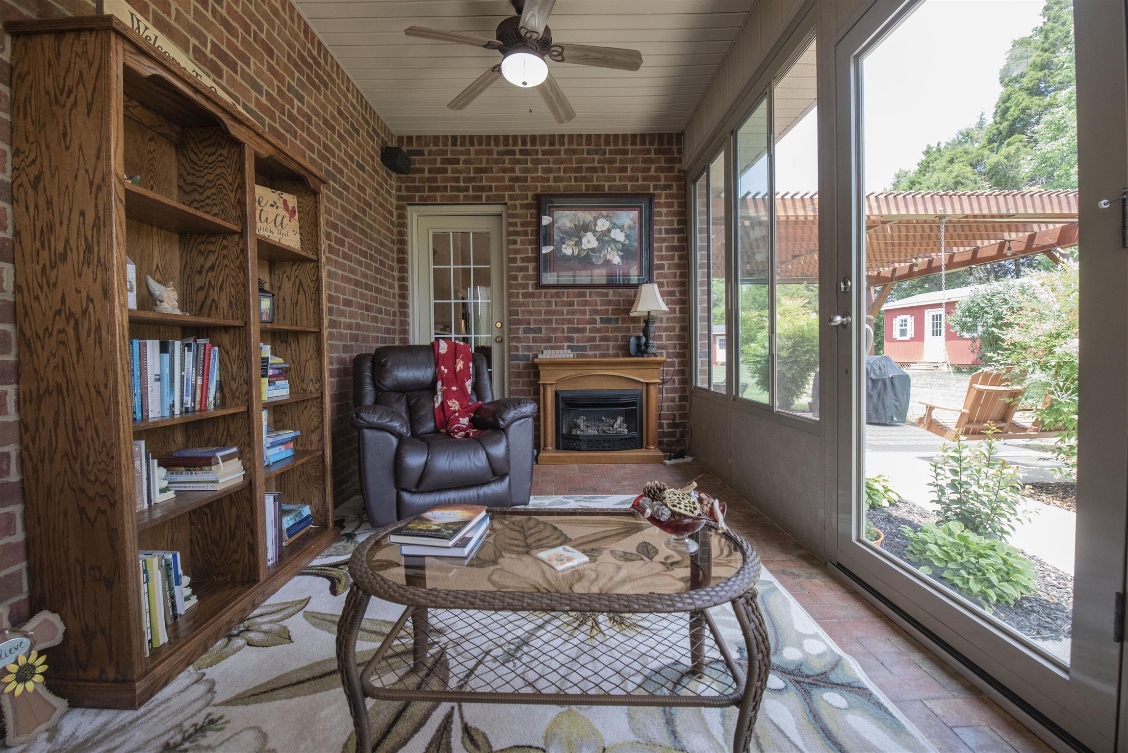 10600 Taylor Road Rockvale, TN 37153 - Photo 20 of 30 The sunroom has a gas heater and ceiling fan! 10600 Taylor Rd, Rockvale, TN 37153