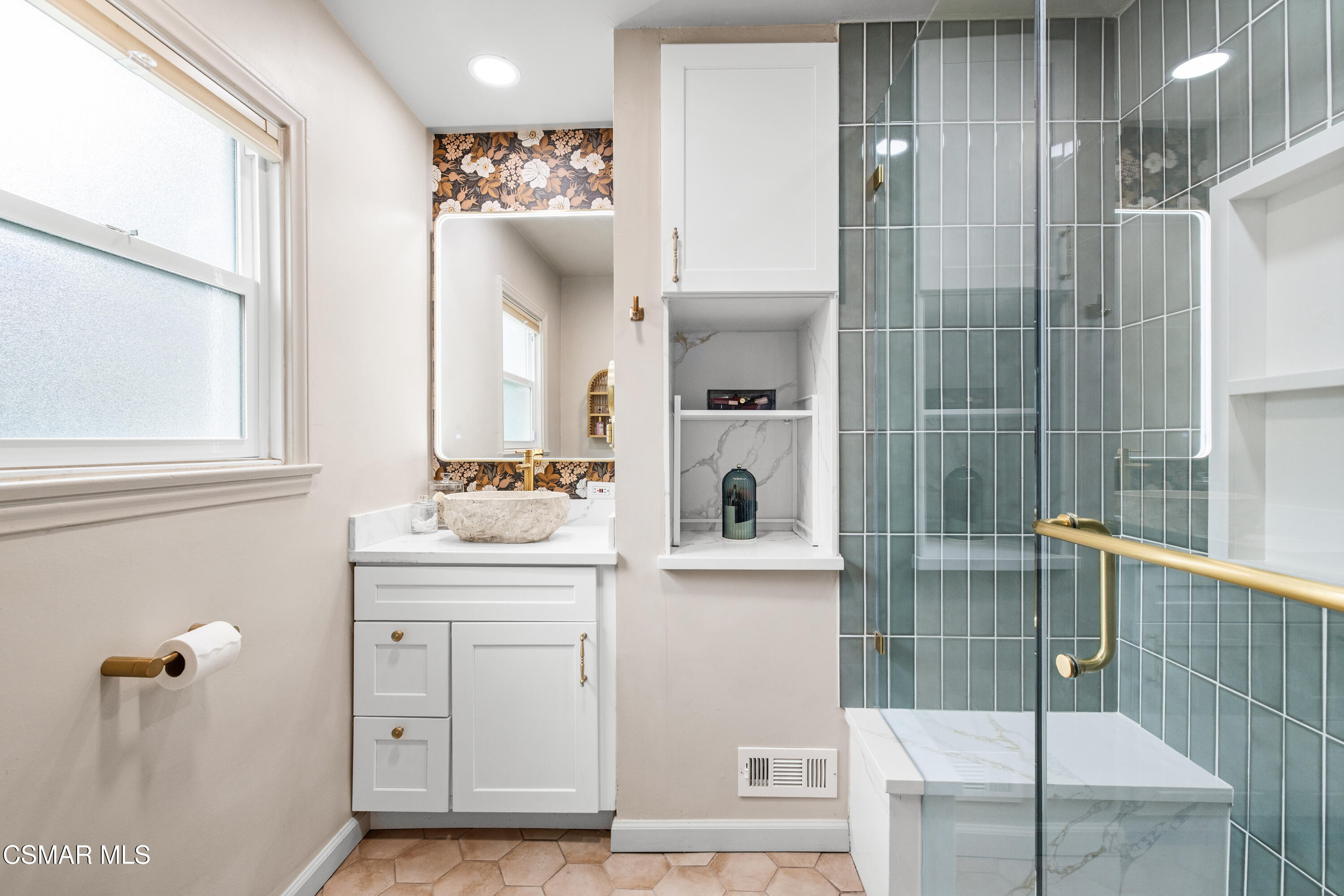 4391 Adam Road Simi Valley, CA 93063 - Photo 18 of 30 a bathroom with a shower