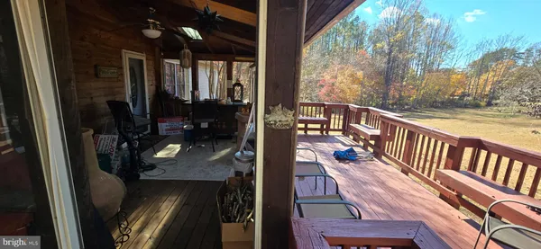 a view of balcony and deck