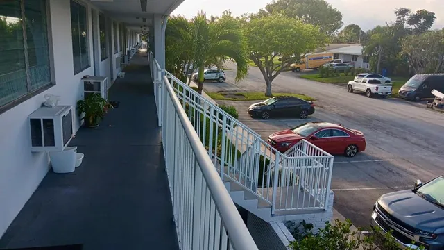 a view of balcony and patio