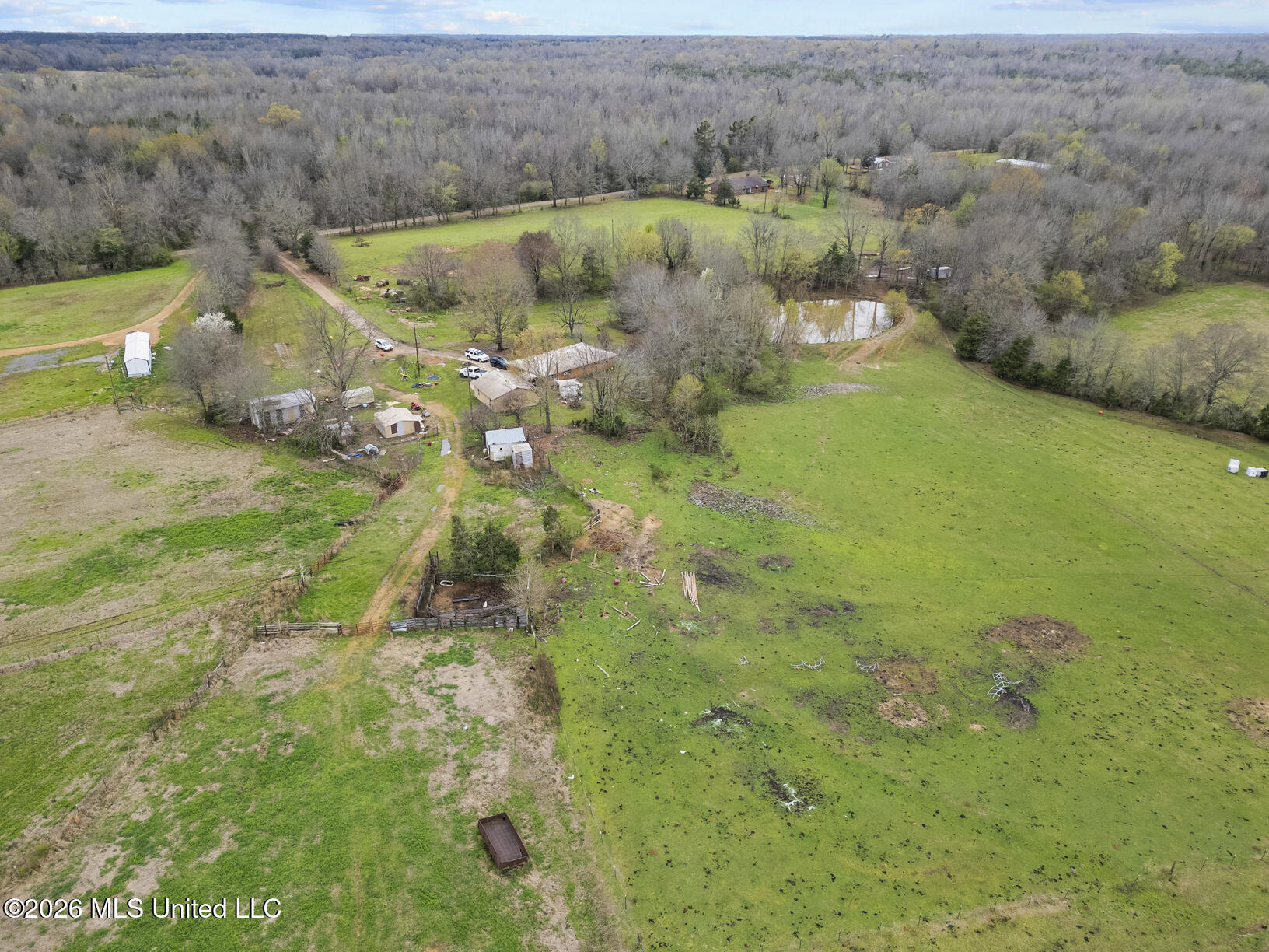 2729 Davis Road Benton, MS 39039 - Photo 32 of 34 2729 Davis Rd Drone-9