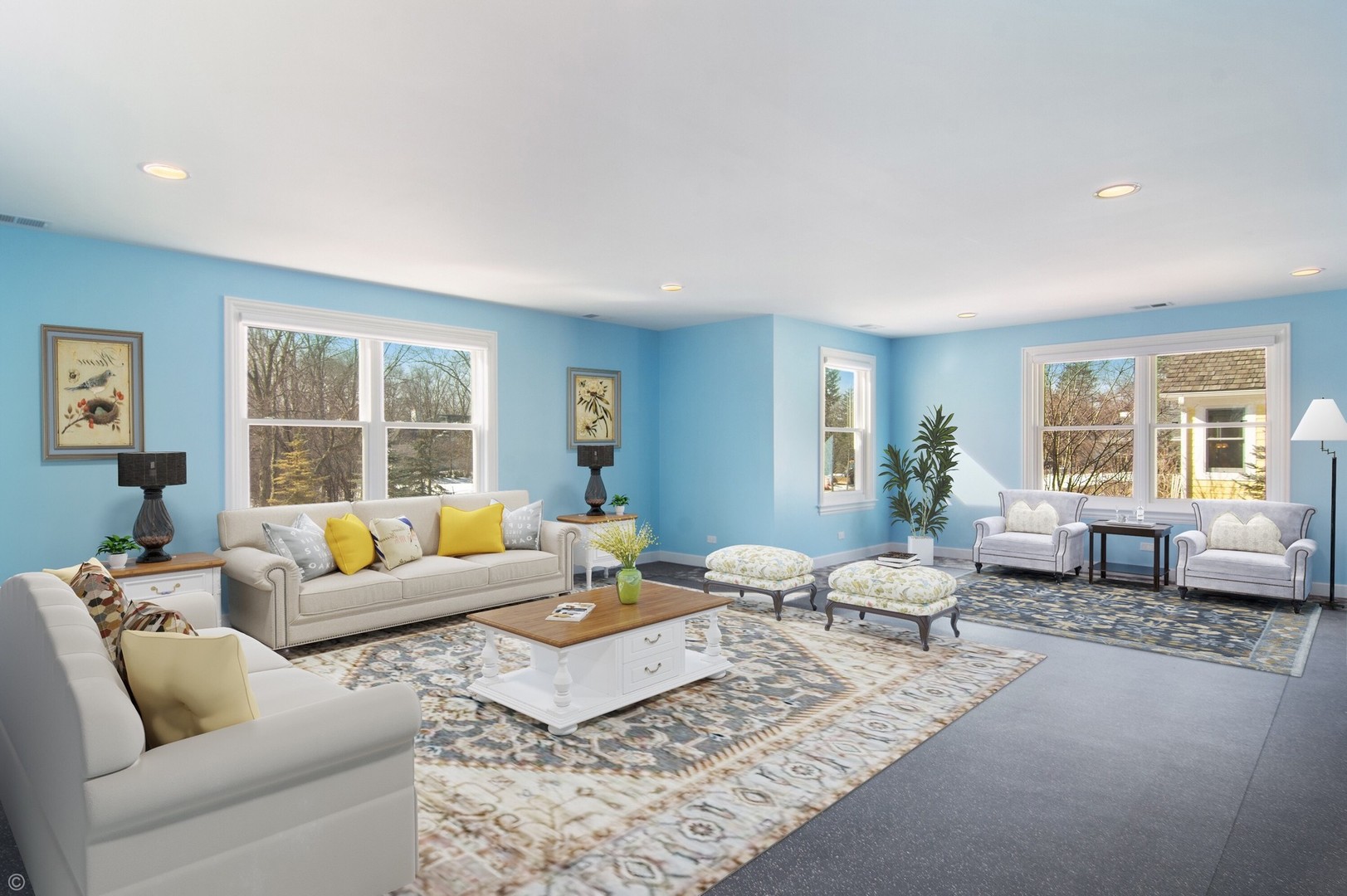 2140 West Baldwin Road Inverness, IL 60067 - Photo 4 of 32 a living room with furniture and a large window