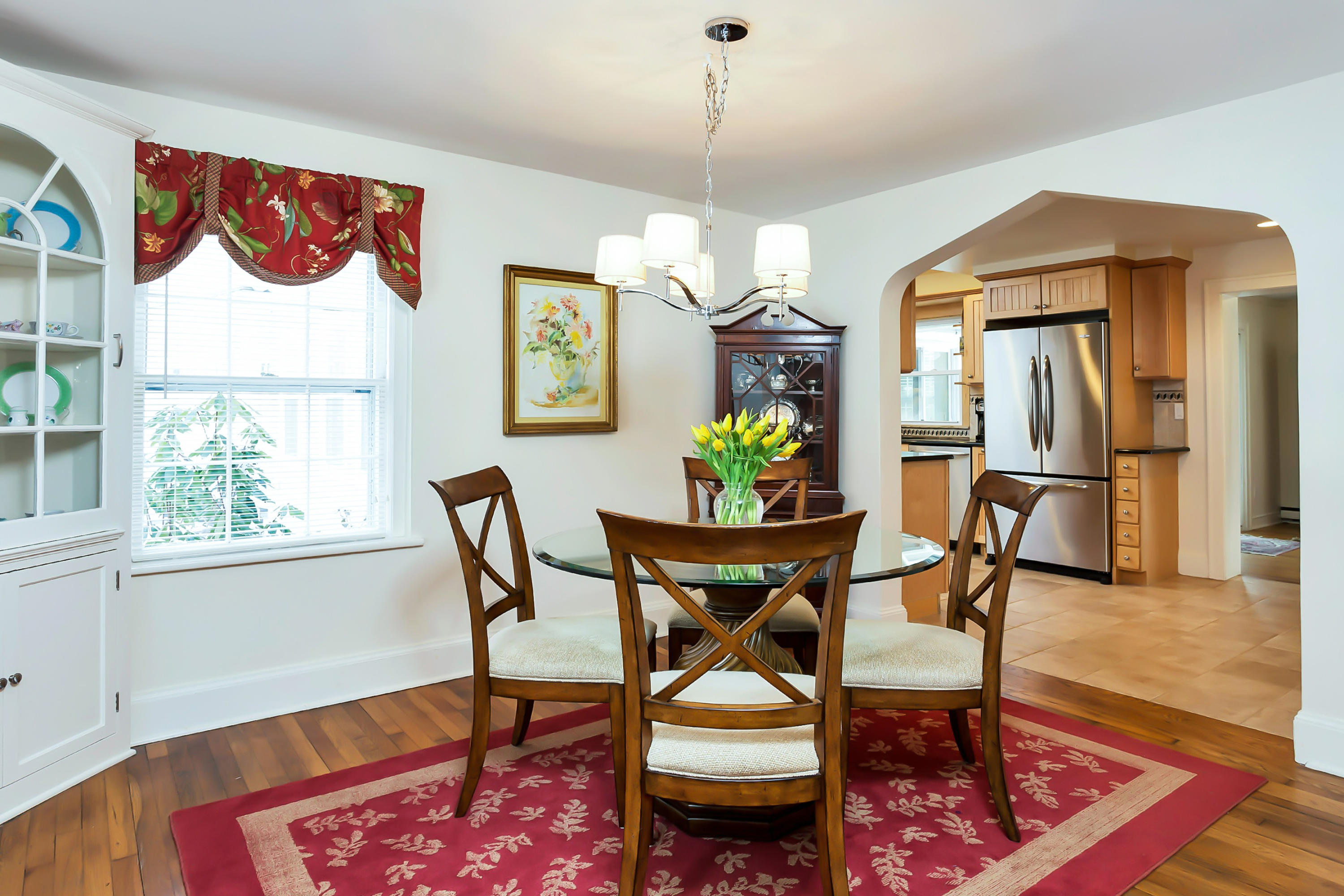 279 Silvermine Road New Canaan, CT 06840 - Photo 7 of 24 a dining room with furniture and wooden floor