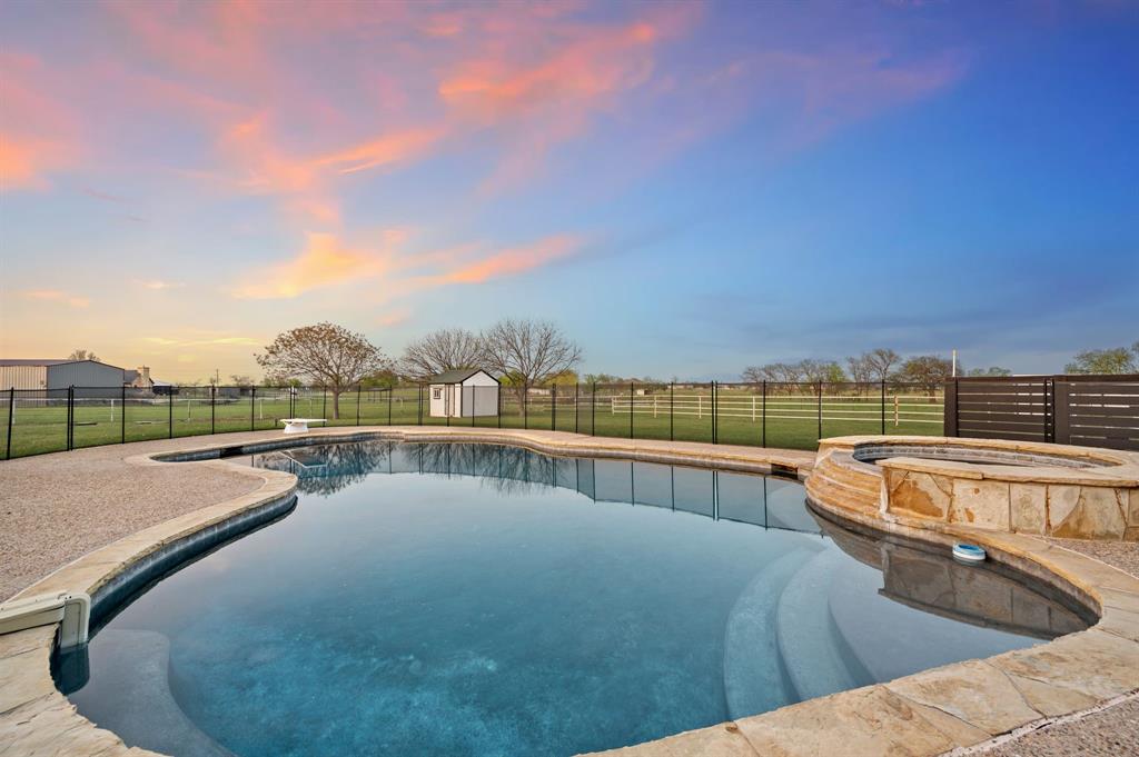 7384 Rector Road Sanger, TX 76266 - Photo 10 of 40 a view of swimming pool with a terrace