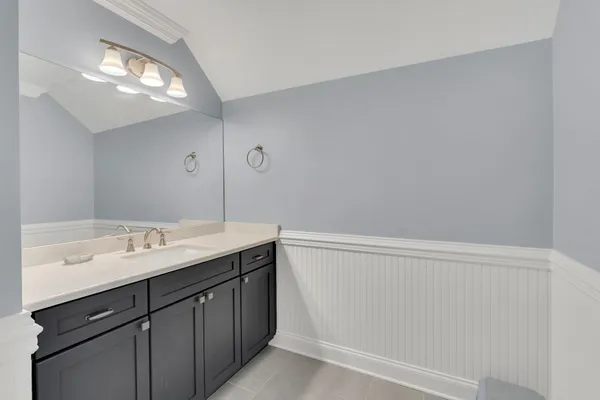 a bathroom with a shower and a toilet