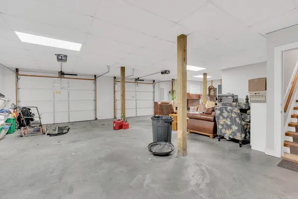 a view of a porch with a back yard