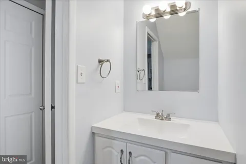 a close view of a bathroom