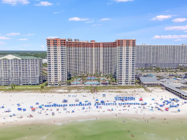 a view of a terrace with a bench