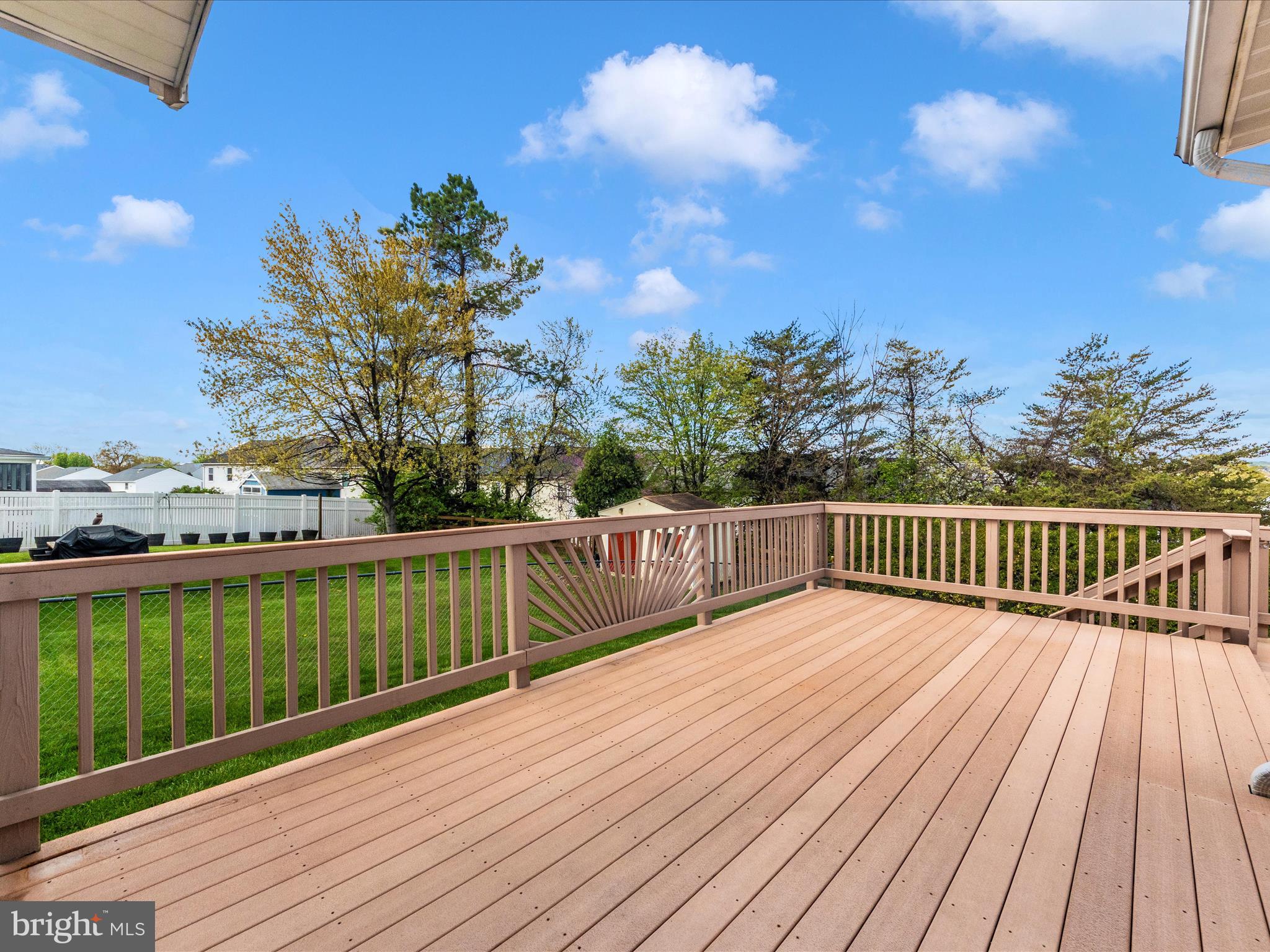 4214 Spring Avenue Halethorpe, MD 21227 - Photo 45 of 58 a view of balcony with wooden floor and fence