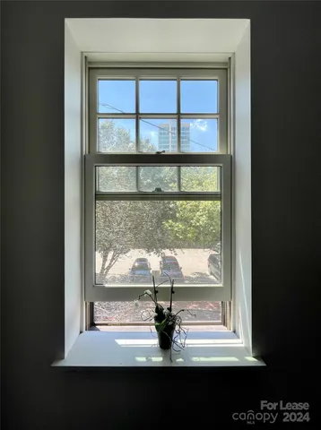 a view of a glass window