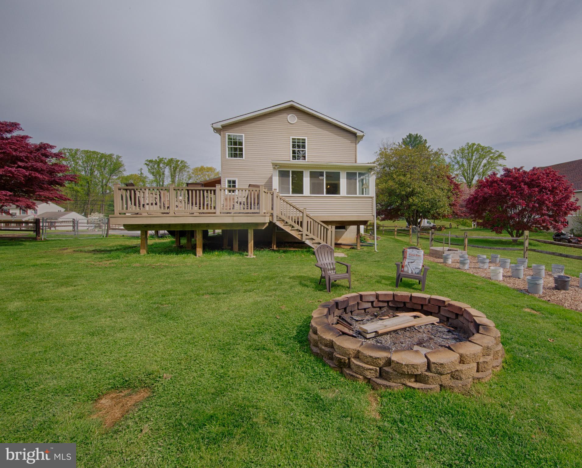 5307 Forge Road White Marsh, MD 21162 - Photo 35 of 45 Rear View of Deck & Sunroom