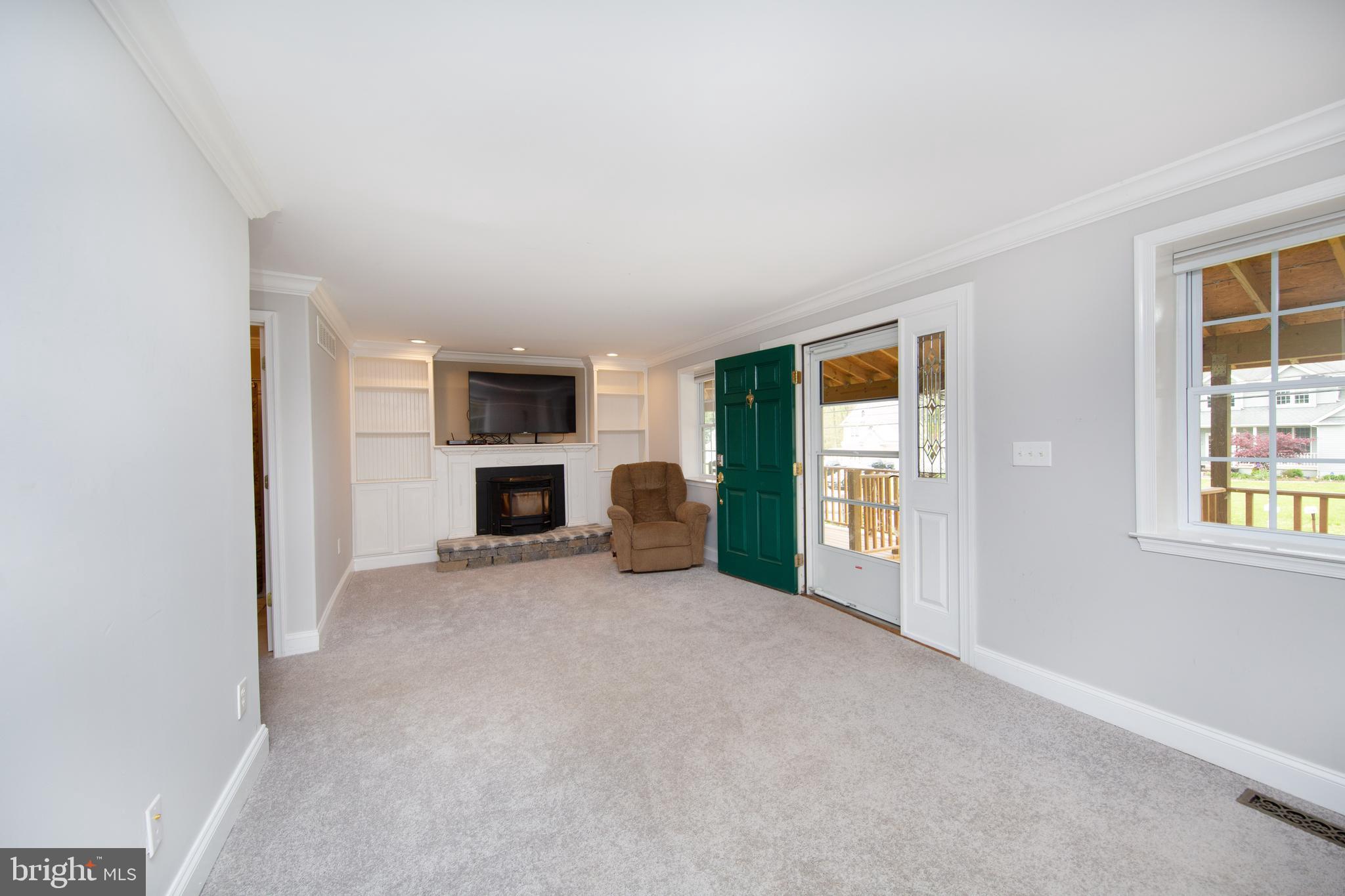 5307 Forge Road White Marsh, MD 21162 - Photo 8 of 45 Living Room w/ Fireplace & Built-ins