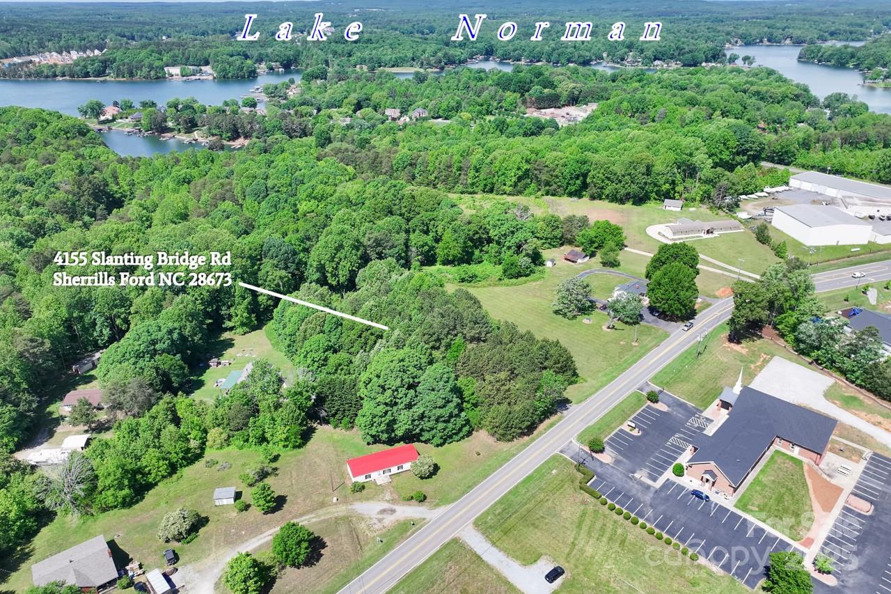 4155 Slanting Bridge Road Sherrills Ford, NC 28673 - Photo 4 of 34 an aerial view of house with yard