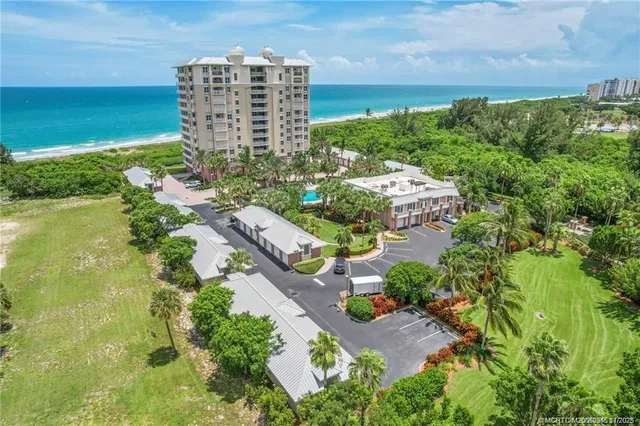 a view of a city with ocean