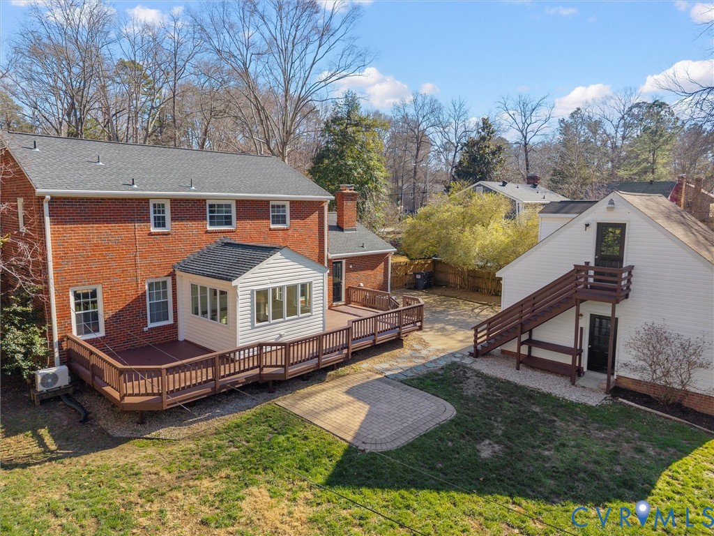 1330 Winslow Road Richmond, VA 23235 - Photo 42 of 46 a view of a house with wooden floor and a backyard