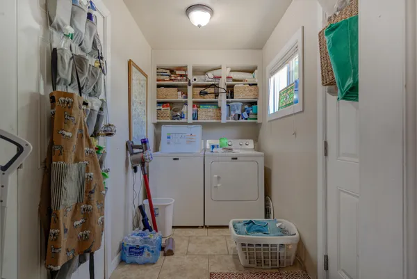 a room with storage and utility