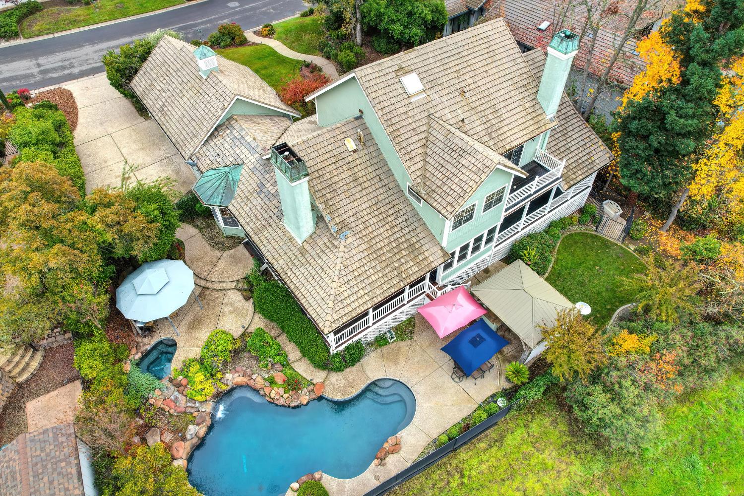 6408 Puerto Drive Rancho Murieta, CA 95683 - Photo 39 of 49 Overhead view of property.