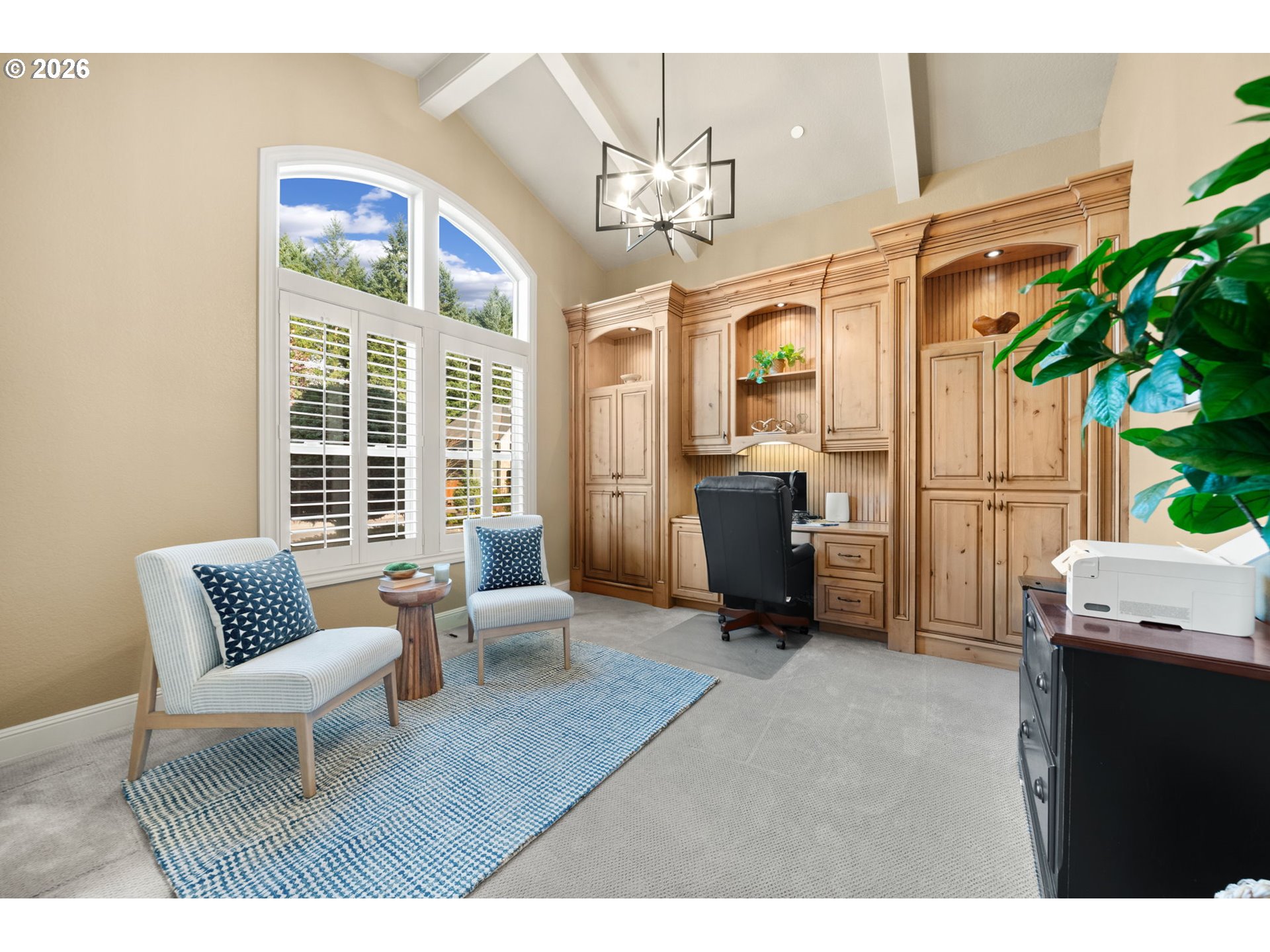 1406 Northwest 44th Avenue Camas, WA 98607 - Photo 19 of 48 a living room with furniture and a chandelier