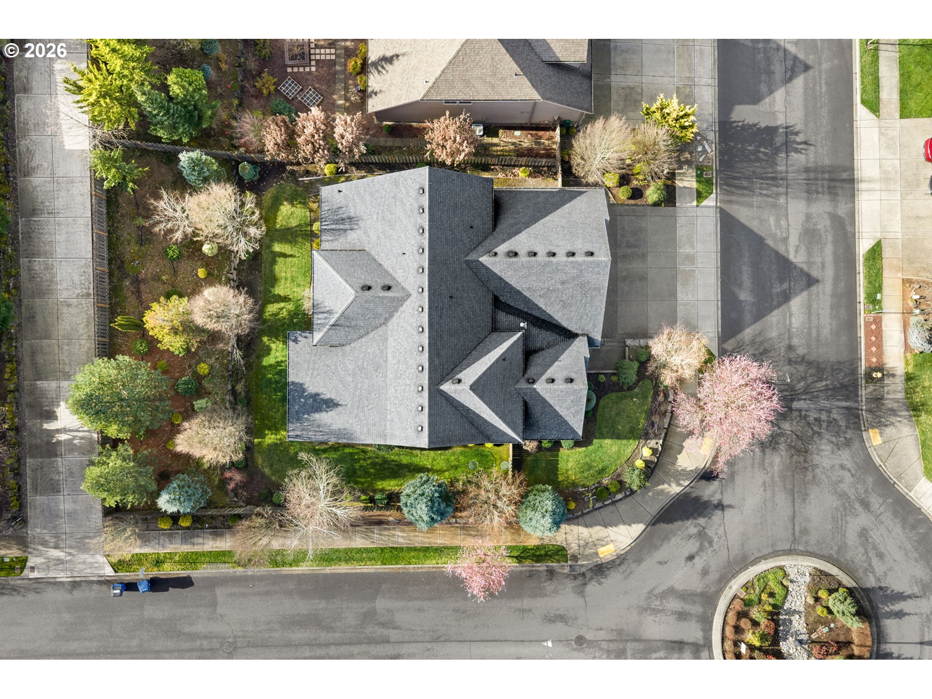 1406 Northwest 44th Avenue Camas, WA 98607 - Photo 46 of 48 an aerial view of a house with a swimming pool