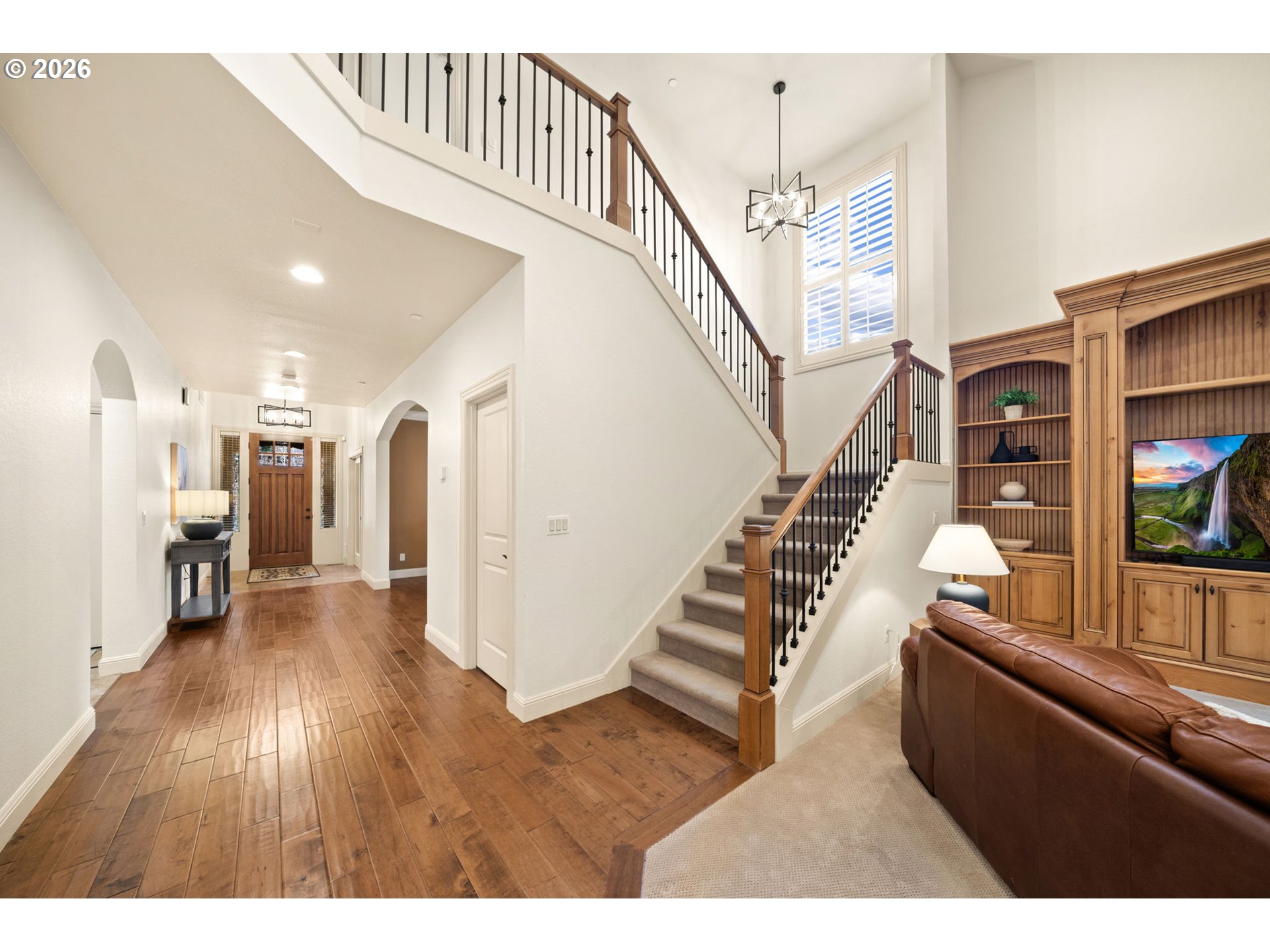 1406 Northwest 44th Avenue Camas, WA 98607 - Photo 6 of 48 a view of an entryway with wooden floor