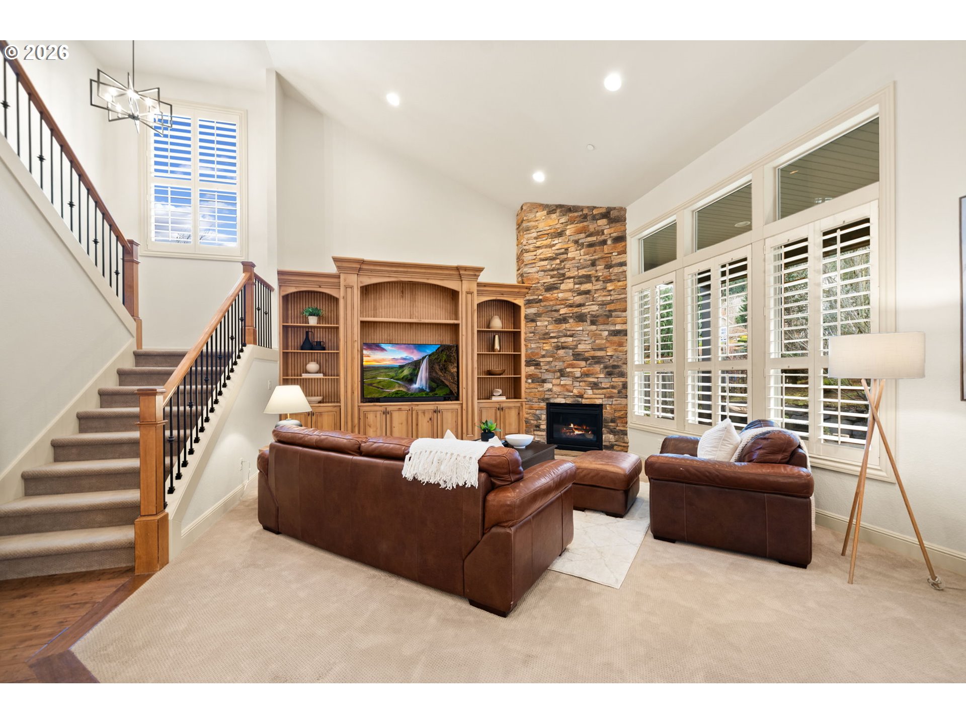 1406 Northwest 44th Avenue Camas, WA 98607 - Photo 8 of 48 a living room with furniture and a large window