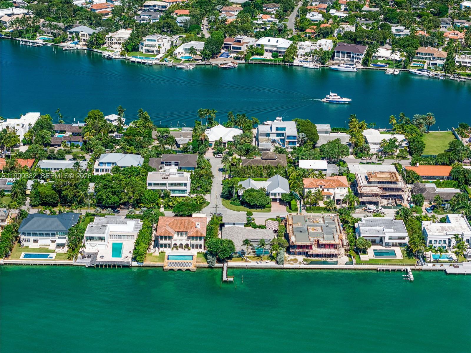 640 South Mashta Drive Key Biscayne, FL 33149 - Photo 34 of 38 an aerial view of ocean and residential houses with outdoor space