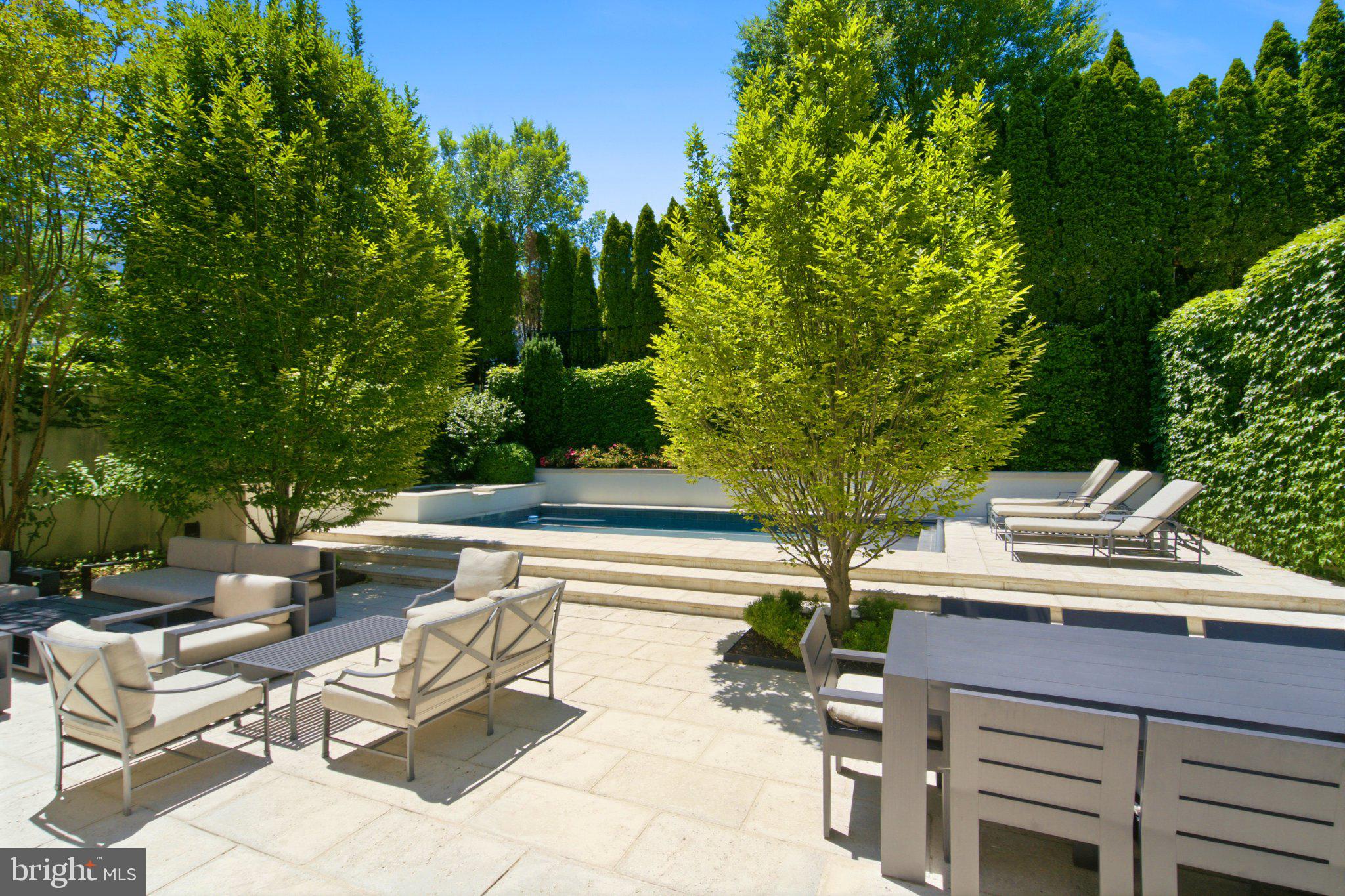 2109 Dunmore Lane Washington, DC 20007 - Photo 21 of 78 Serene backyard oasis with pool.