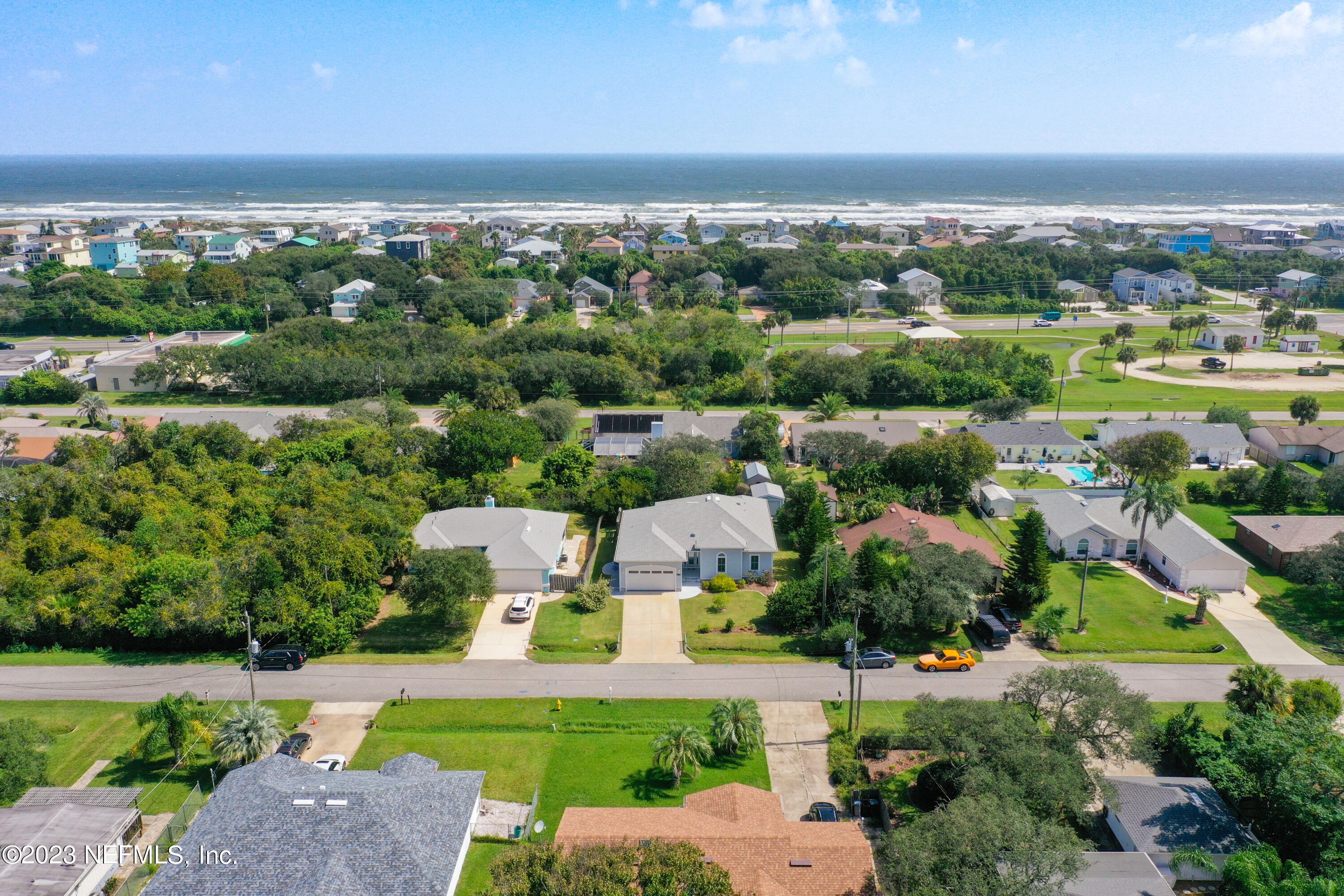 5356 2nd Street St. Augustine, FL 32080 - Photo 2 of 60 an aerial view of a house with a garden