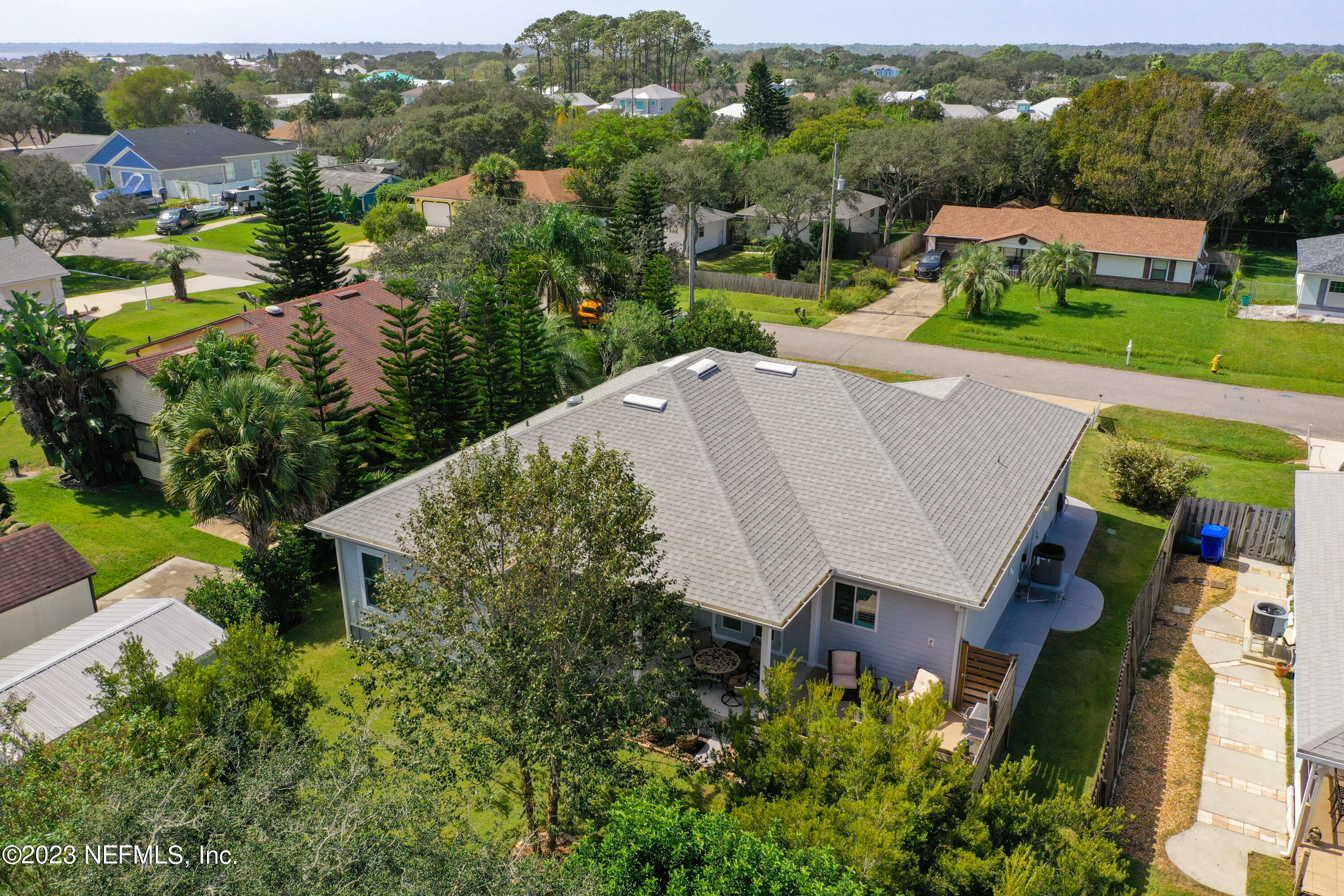 5356 2nd Street St. Augustine, FL 32080 - Photo 59 of 60 an aerial view of a house with a garden
