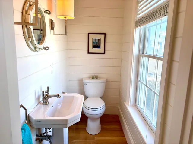 a view of a pathway of a yard