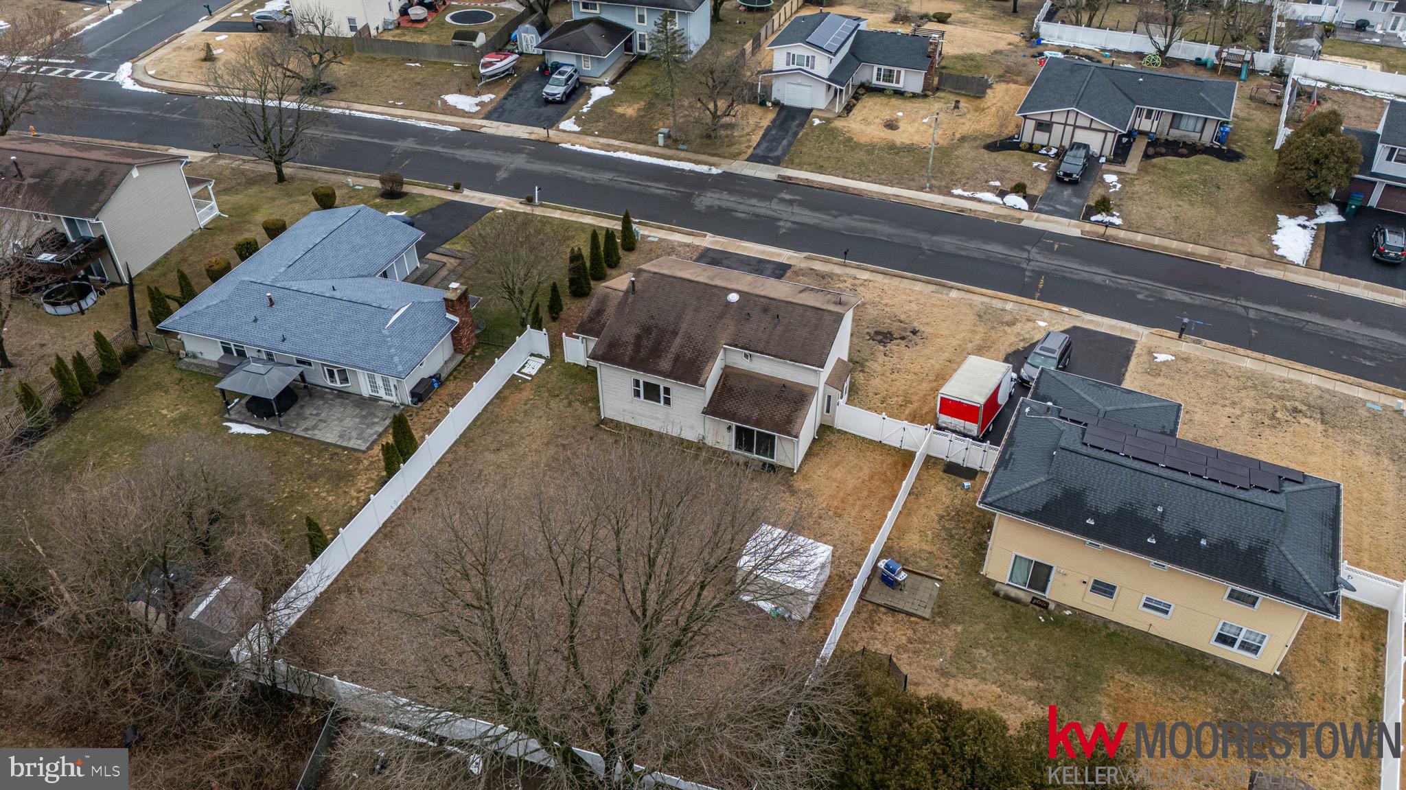 19 Nottingham Way Eastampton, NJ 08060 - Photo 38 of 44 an aerial view of a house with a yard