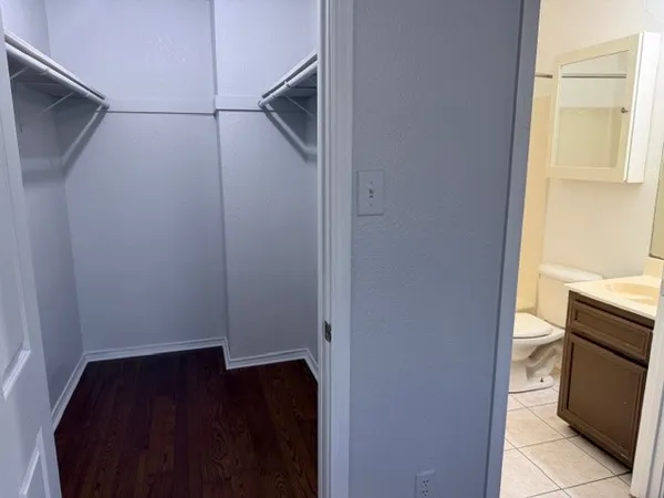 a view of walk in closet