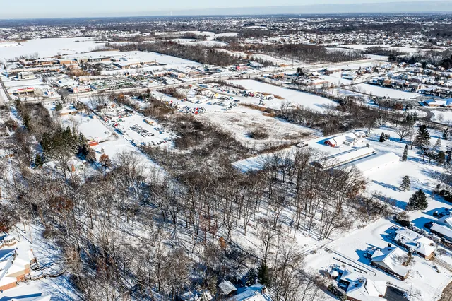 an aerial view of a city