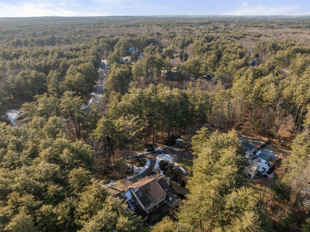 18 Fox Run Road Sudbury, MA 01776 - Photo 35 of 41 an aerial view of house with yard and mountain view in back