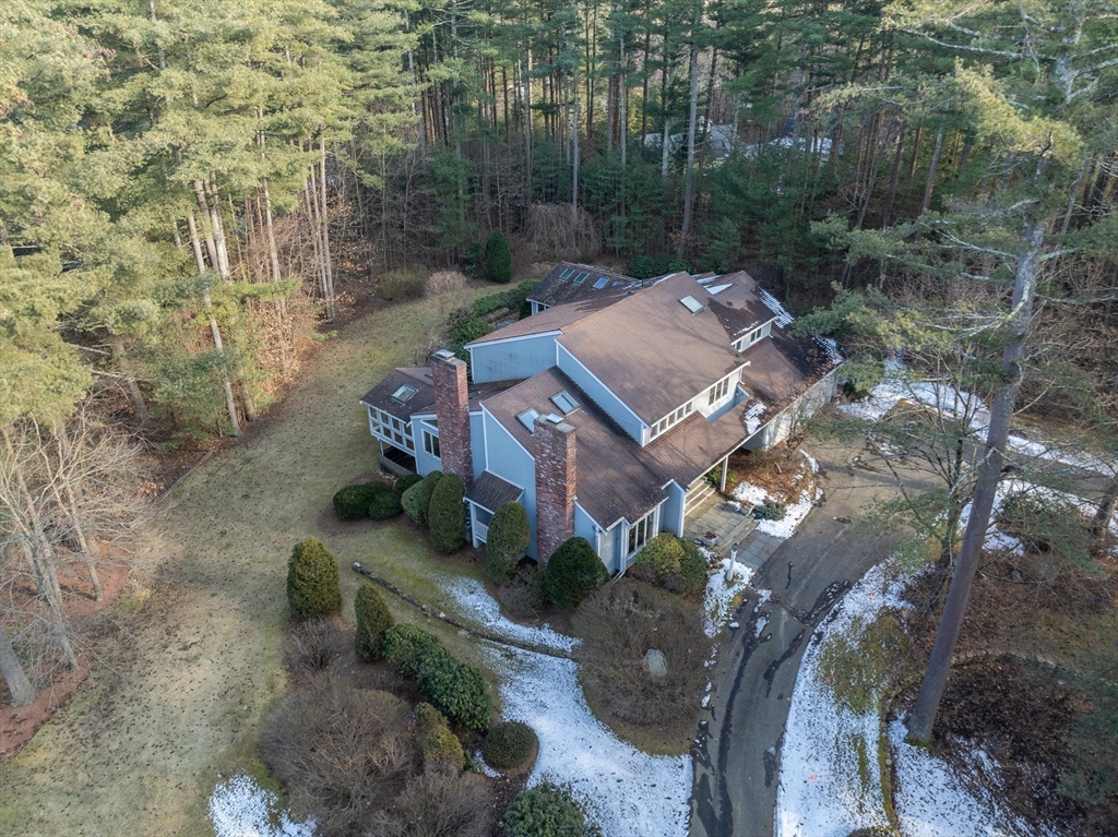 18 Fox Run Road Sudbury, MA 01776 - Photo 37 of 41 an aerial view of a house with a yard