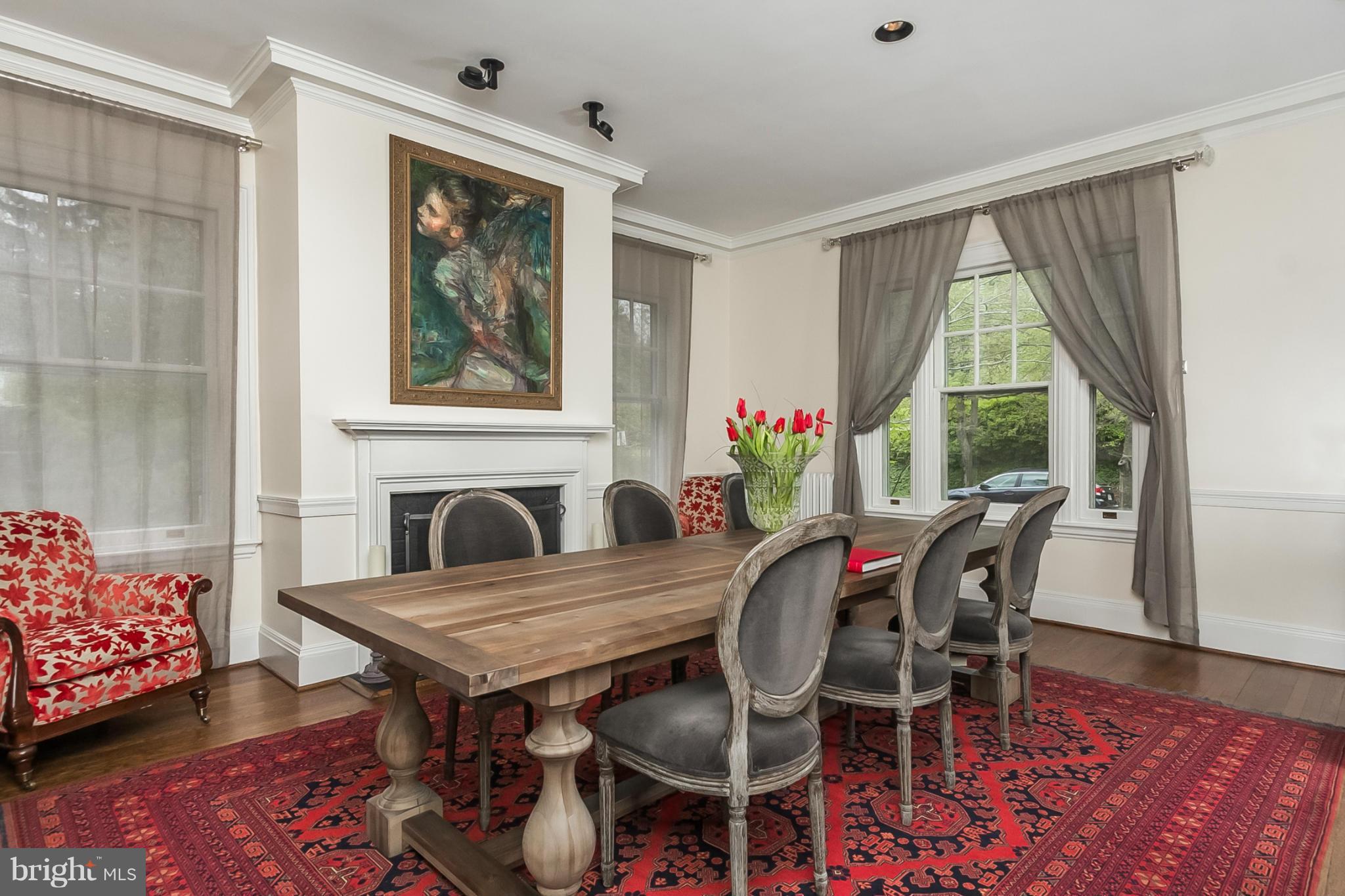 302 Club Road Baltimore, MD 21210 - Photo 9 of 28 a view of a dining room with furniture window and wooden floor