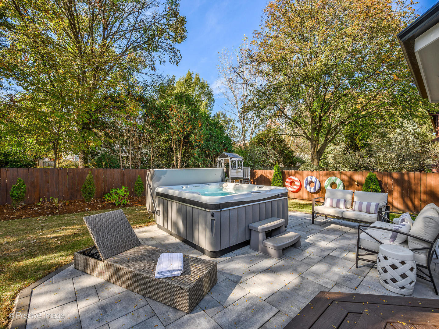 1026 Elmdale Road Glenview, IL 60025 - Photo 34 of 38 a view of a backyard with sitting area