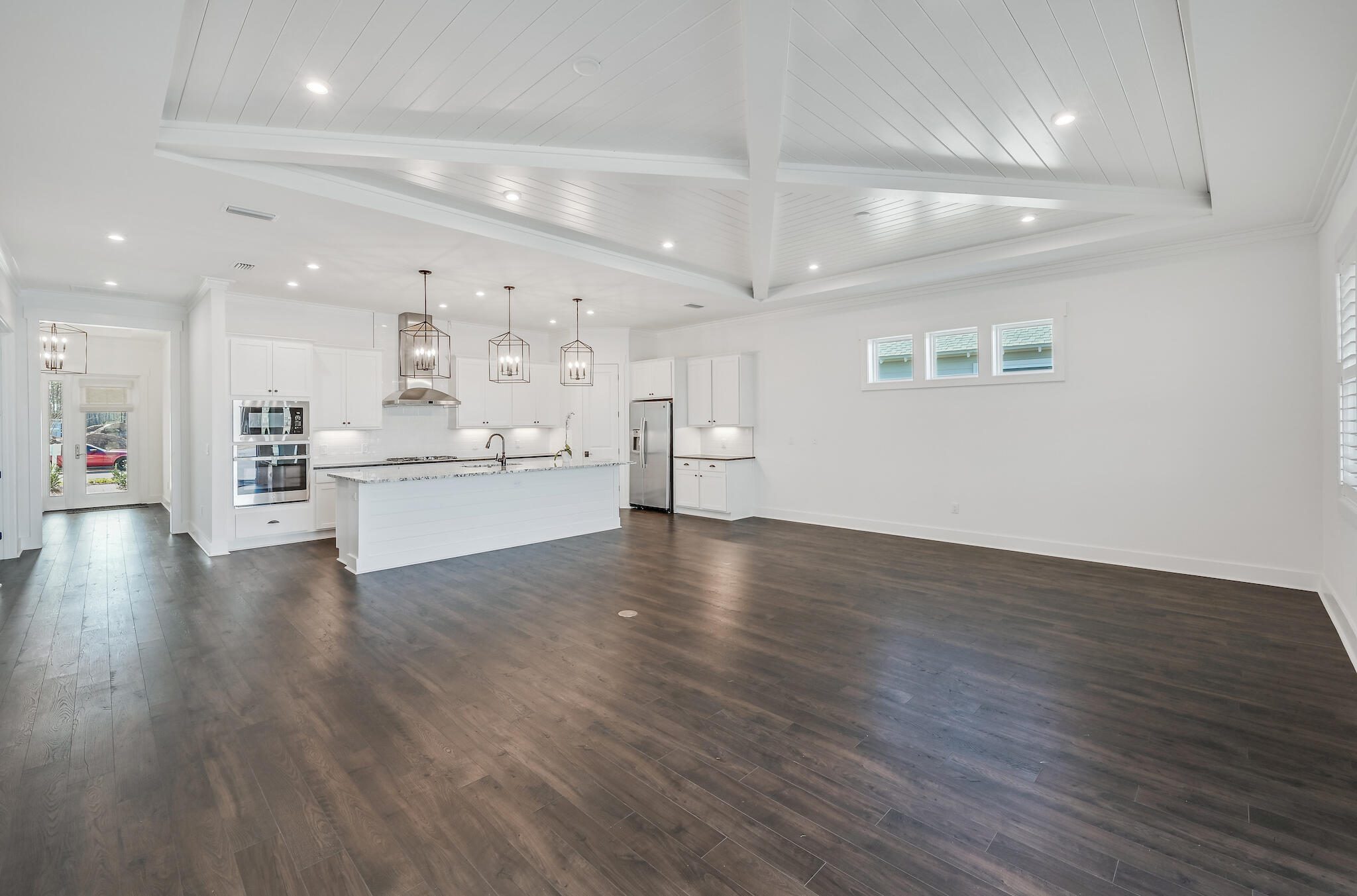 95 Ravine Rd Inlet Beach Inlet Beach, FL 32461 - Photo 20 of 42 a view of kitchen with wooden floor and windows