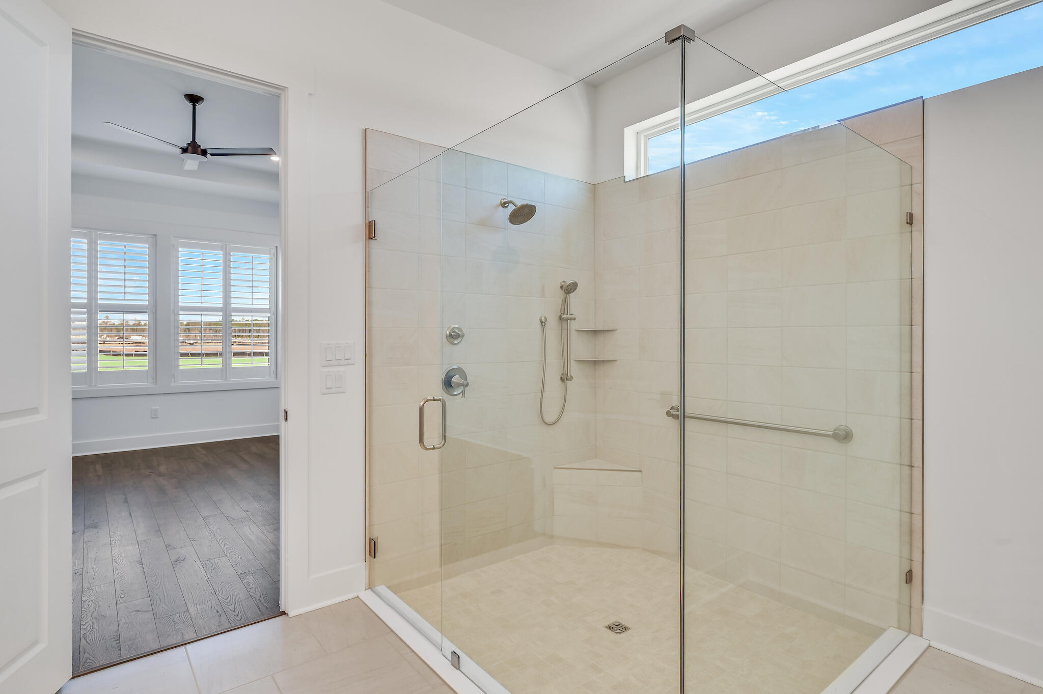 95 Ravine Rd Inlet Beach Inlet Beach, FL 32461 - Photo 27 of 42 a bathroom with a shower and a glass door
