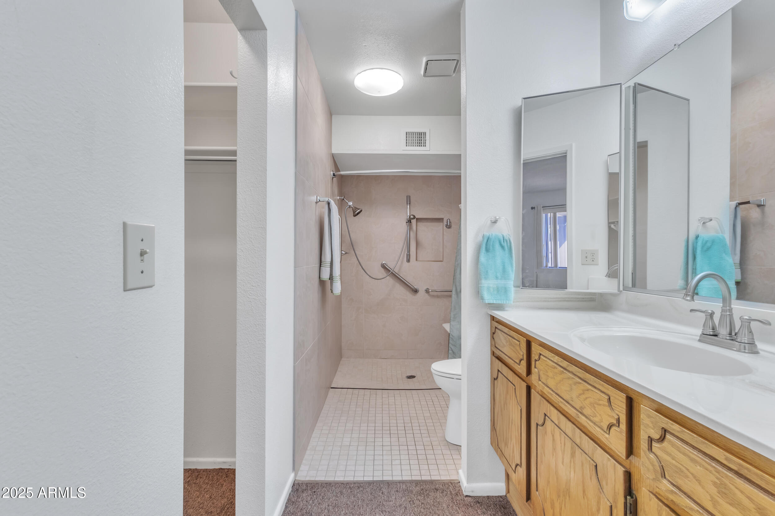 520 South Greenfield Road, Unit 13 Mesa, AZ 85206 - Photo 22 of 44 a bathroom with a sink and a mirror