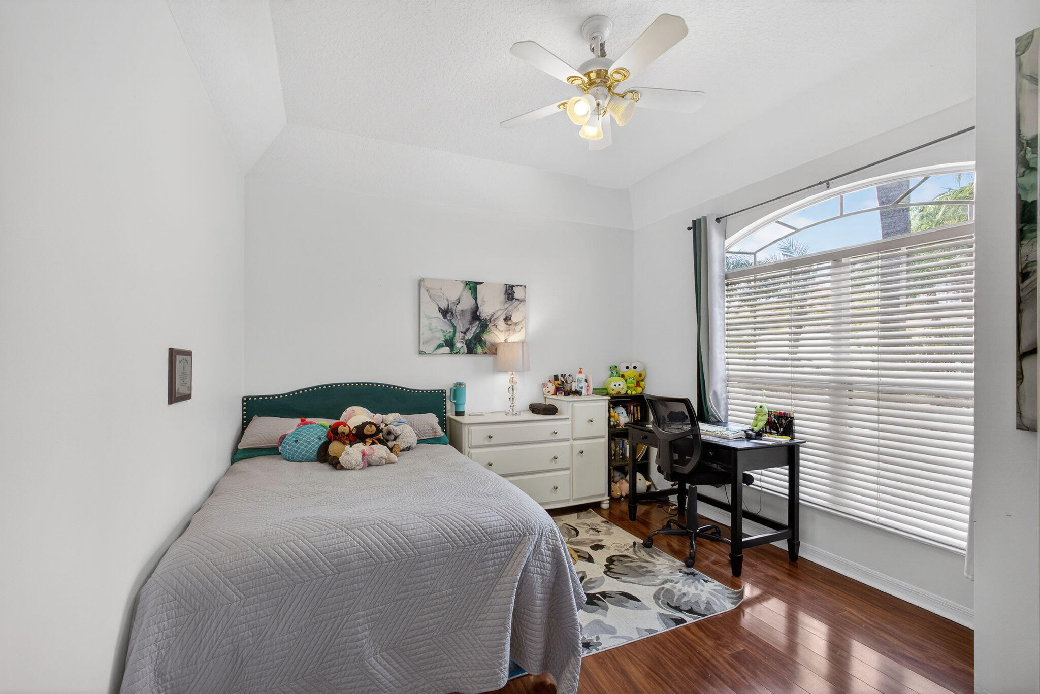 5156 Elpine Way Riviera Beach, FL 33418 - Photo 8 of 97 a bedroom with a bed and wooden floor