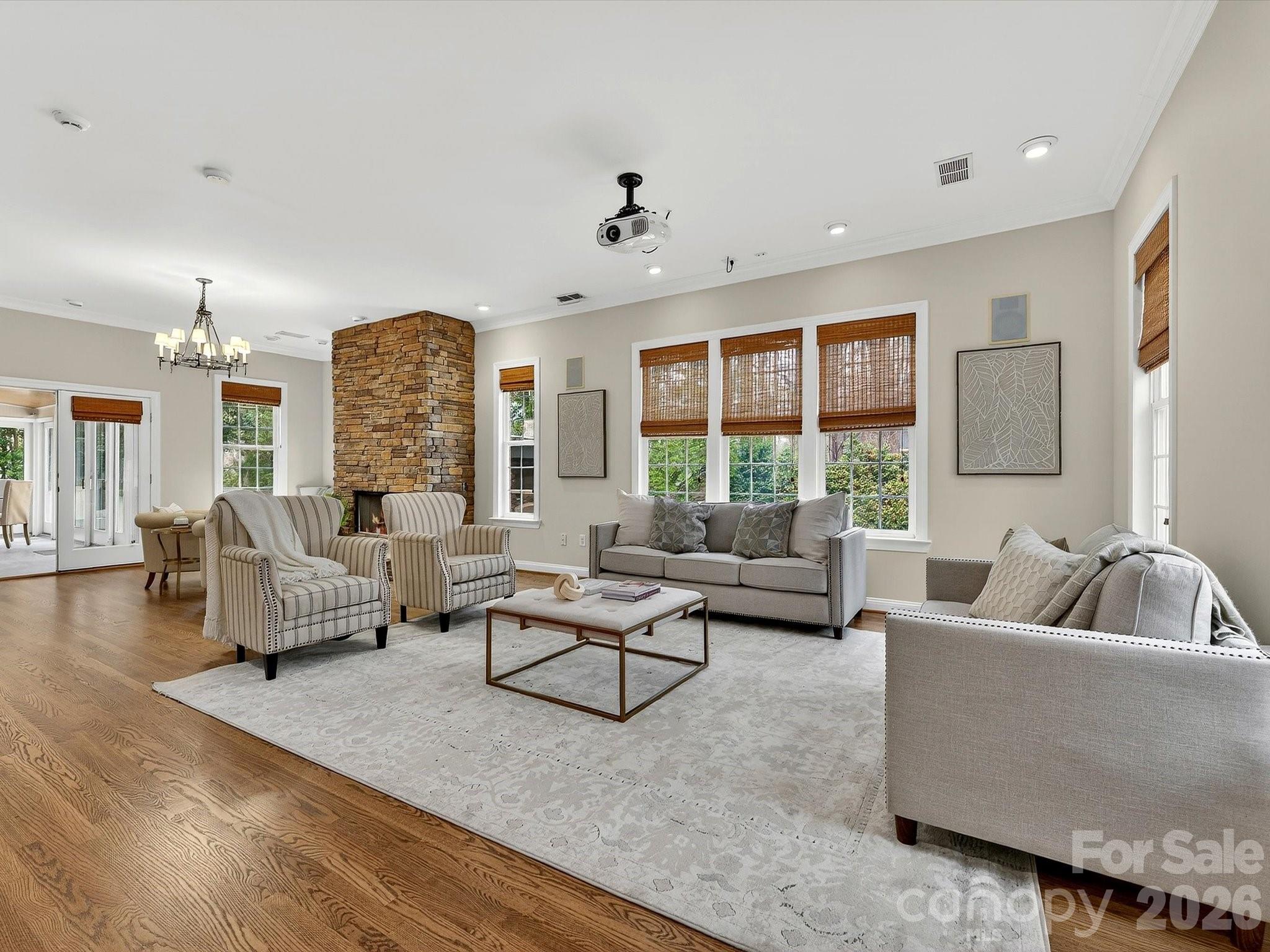 6344 Dovefield Road Charlotte, NC 28277 - Photo 17 of 46 a living room with furniture and a large window