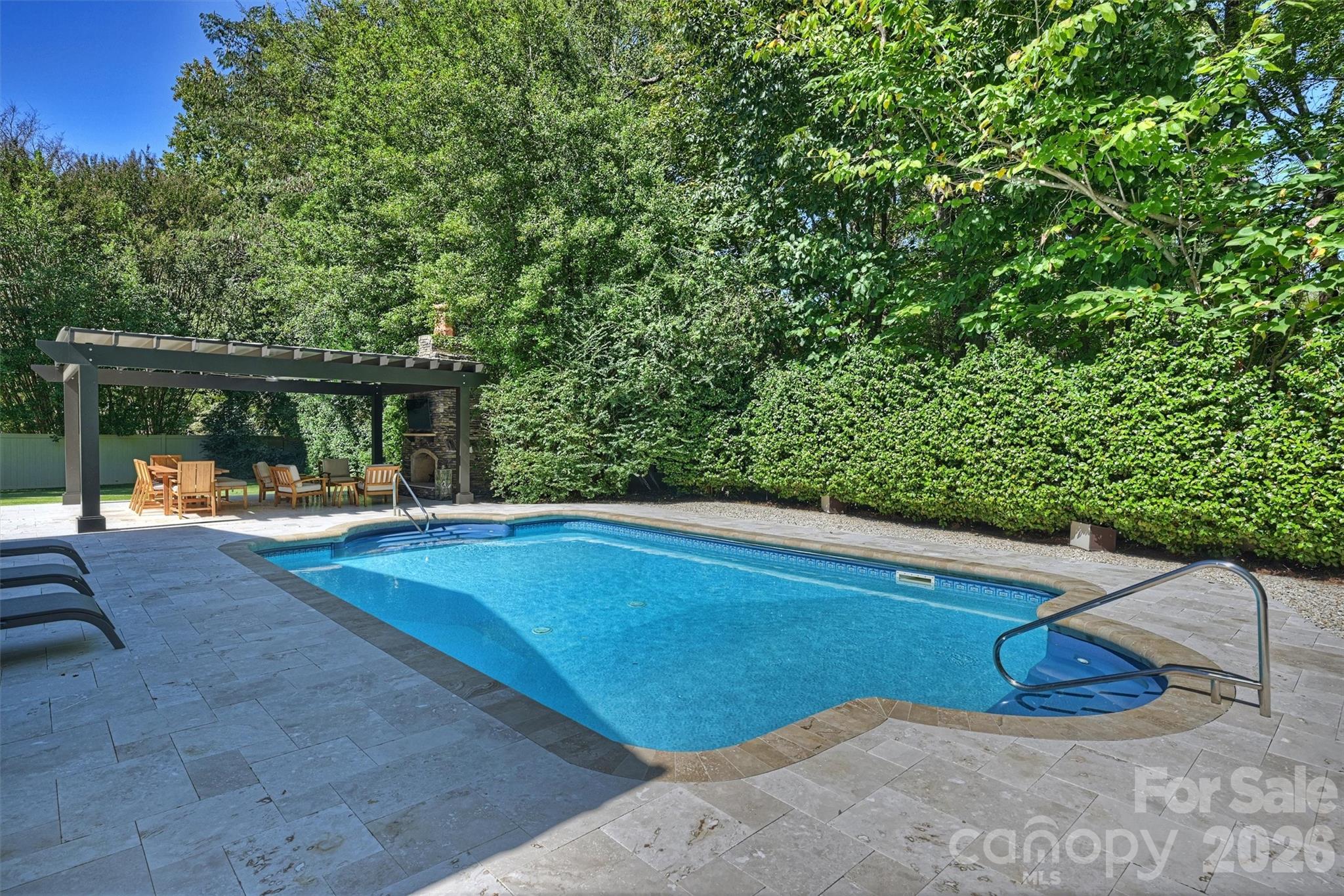 6344 Dovefield Road Charlotte, NC 28277 - Photo 39 of 46 a view of a backyard with swimming pool