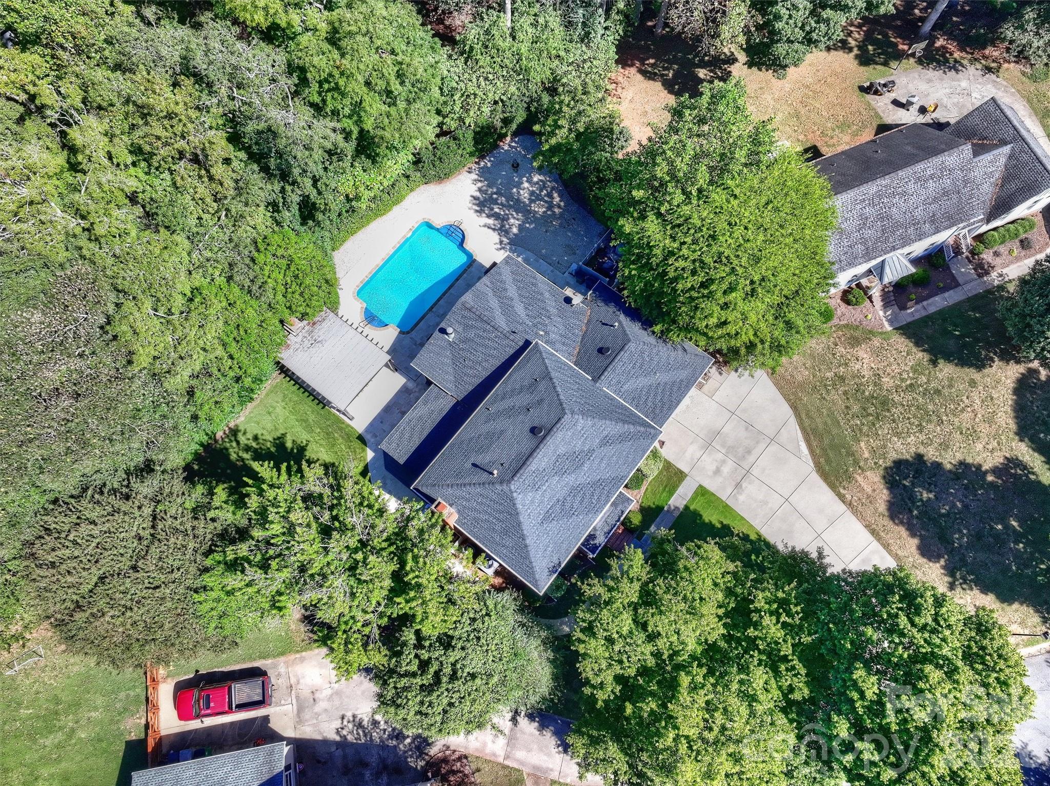 6344 Dovefield Road Charlotte, NC 28277 - Photo 46 of 46 an aerial view of a house