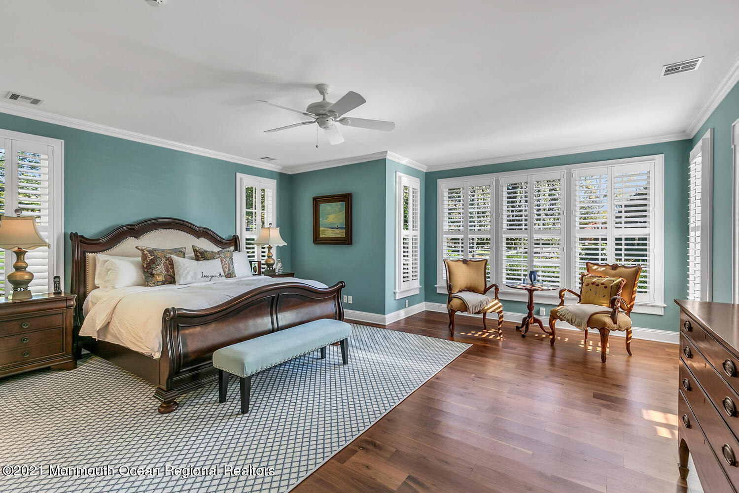 299 Cooper Road Middletown, NJ 07701 - Photo 14 of 27 a bedroom with a bed couch and a large window