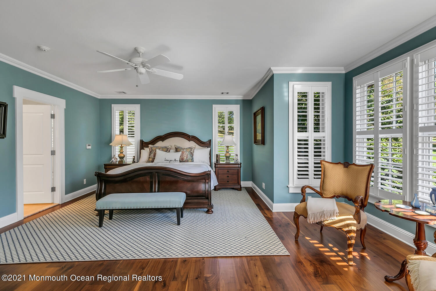 299 Cooper Road Middletown, NJ 07701 - Photo 15 of 27 a bedroom with a bed and wooden floor