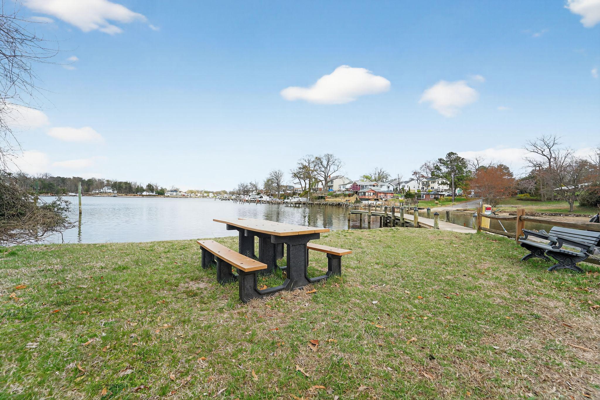 852 Riverside Drive Pasadena, MD 21122 - Photo 47 of 51 Community pier, picnic area and boat ramp